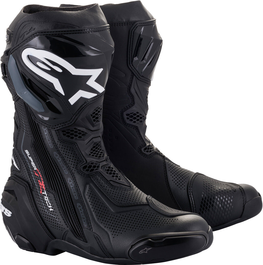 Photos - Motorcycle Boots Alpinestars Supertech R Vented  Unisex Black Size: 40 2220 