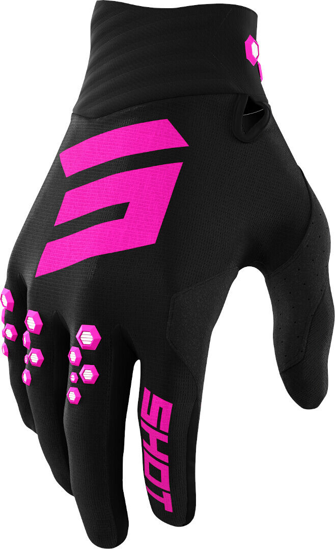 Photos - Motorcycle Gloves Shot Contact Motocross Gloves Unisex Black Pink Size: 3xl a0913b8a0512