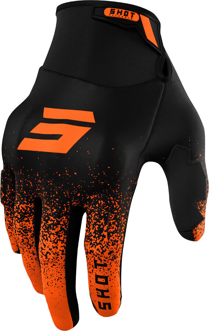 Photos - Motorcycle Gloves Shot Drift Edge Motocross Gloves Unisex Black Orange Size: 3xl a0913e1a041