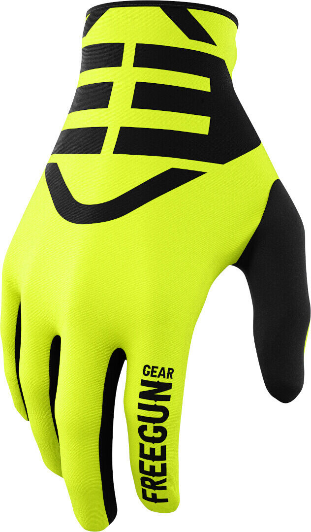 Photos - Motorcycle Gloves Freegun Devo Skin Motocross Gloves Unisex Black Yellow Size: 2xl b0913c8a0