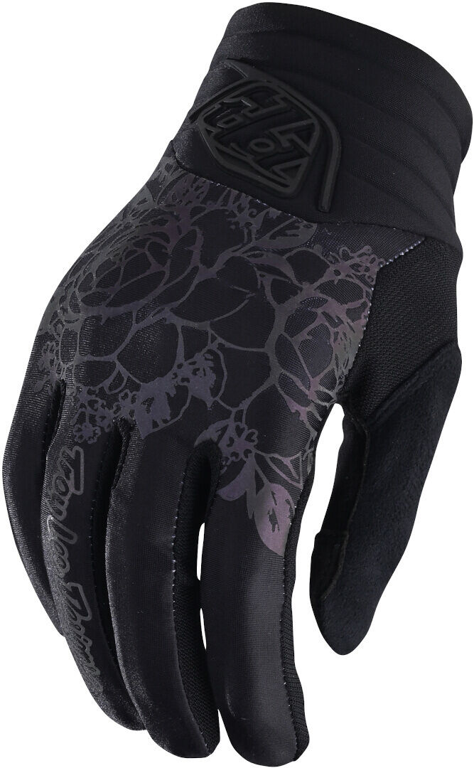 Photos - Cycling Gloves Lee Troy Lee Designs Luxe Floral Ladies Bicycle Gloves Female Black Size: