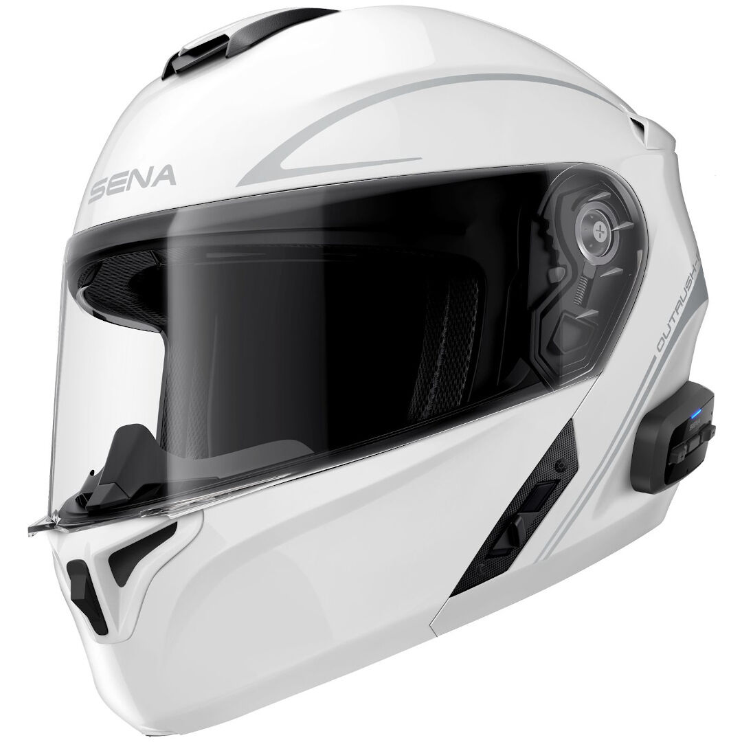 Photos - Motorcycle Helmet Sena Outrush R Helmet Unisex White Size: S se16030002s 