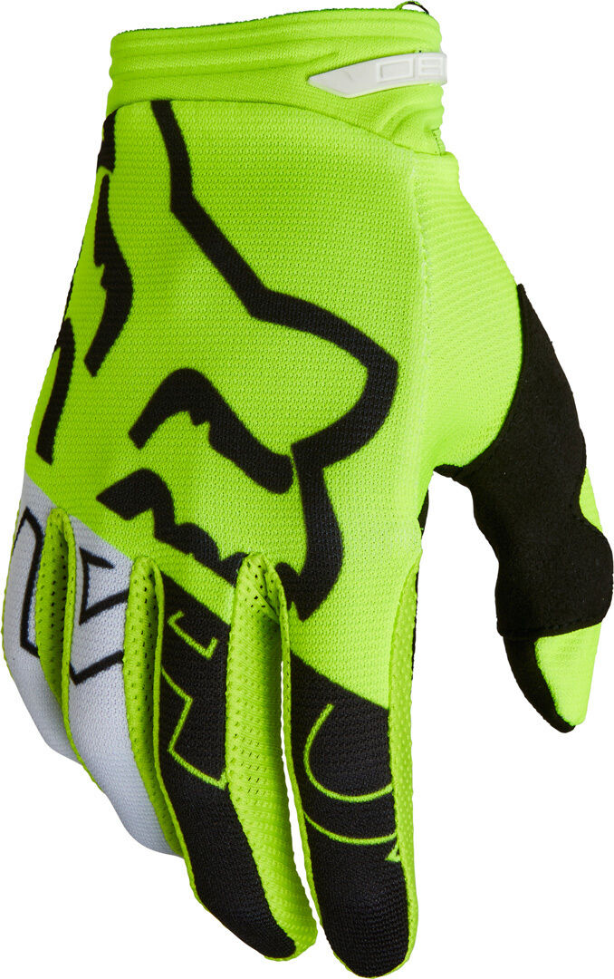 Photos - Motorcycle Gloves Fox 180 Skew Motocross Gloves Unisex Yellow Size: S 28156130s 