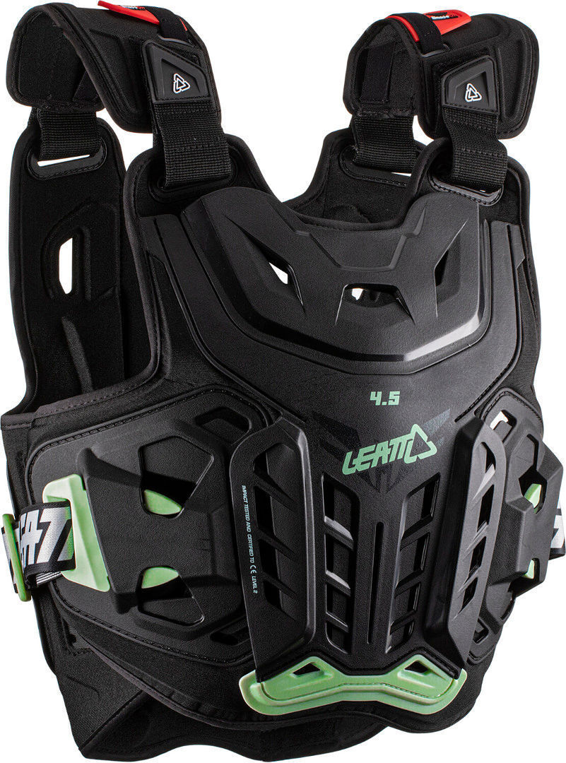 Photos - Motorcycle Body Armour Leatt 4.5 Jacki Ivy Ladies Chest Protector Female Black Green Size: One Si 