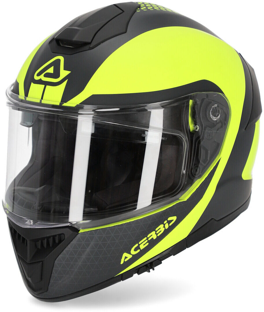 Photos - Motorcycle Helmet ACERBIS Krapon Helmet Unisex Black Yellow Size: S 0024704.443.062 