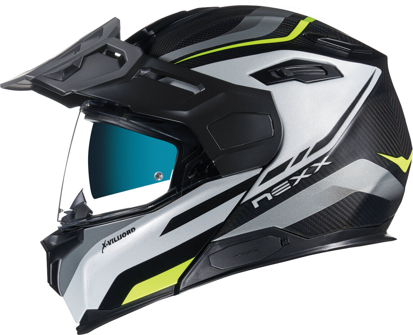 Photos - Motorcycle Helmet Nexx X.Vilijord Hiker Unisex Black White Yellow Size: Xl 01xvj233298790xl 