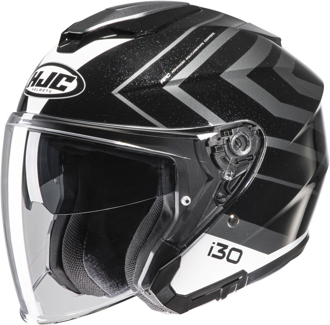 Photos - Motorcycle Helmet HJC I30 Zetra Jet Helmet Unisex Black Grey Size: 2xl 17030511 