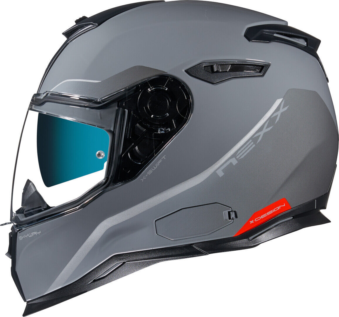 Photos - Motorcycle Helmet Nexx Sx.100 Skyway Helmet Unisex Grey Size: L 01sxf0231898500l 