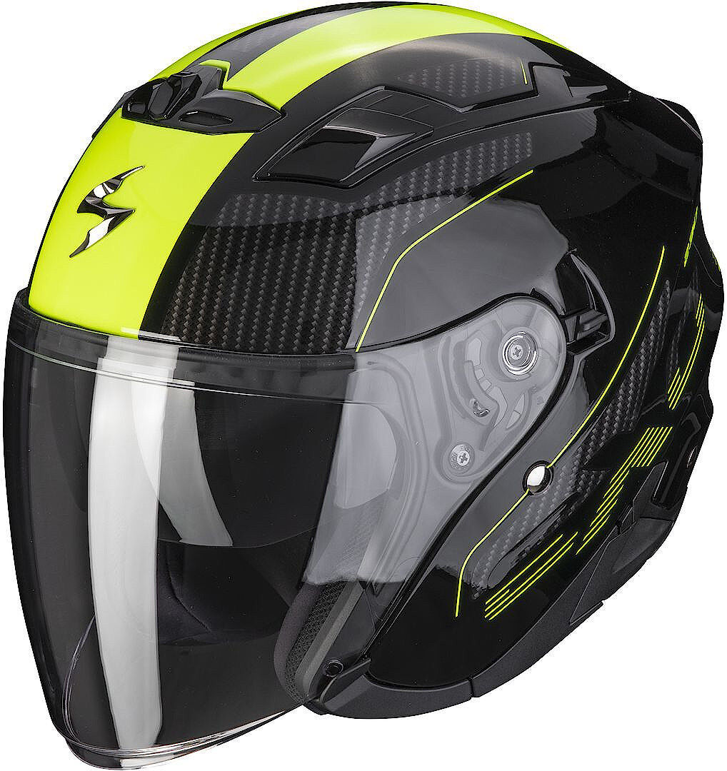 Photos - Motorcycle Helmet Scorpion Exo-230 Condor Jet Helmet Unisex Black Yellow Size: M 2338614104 