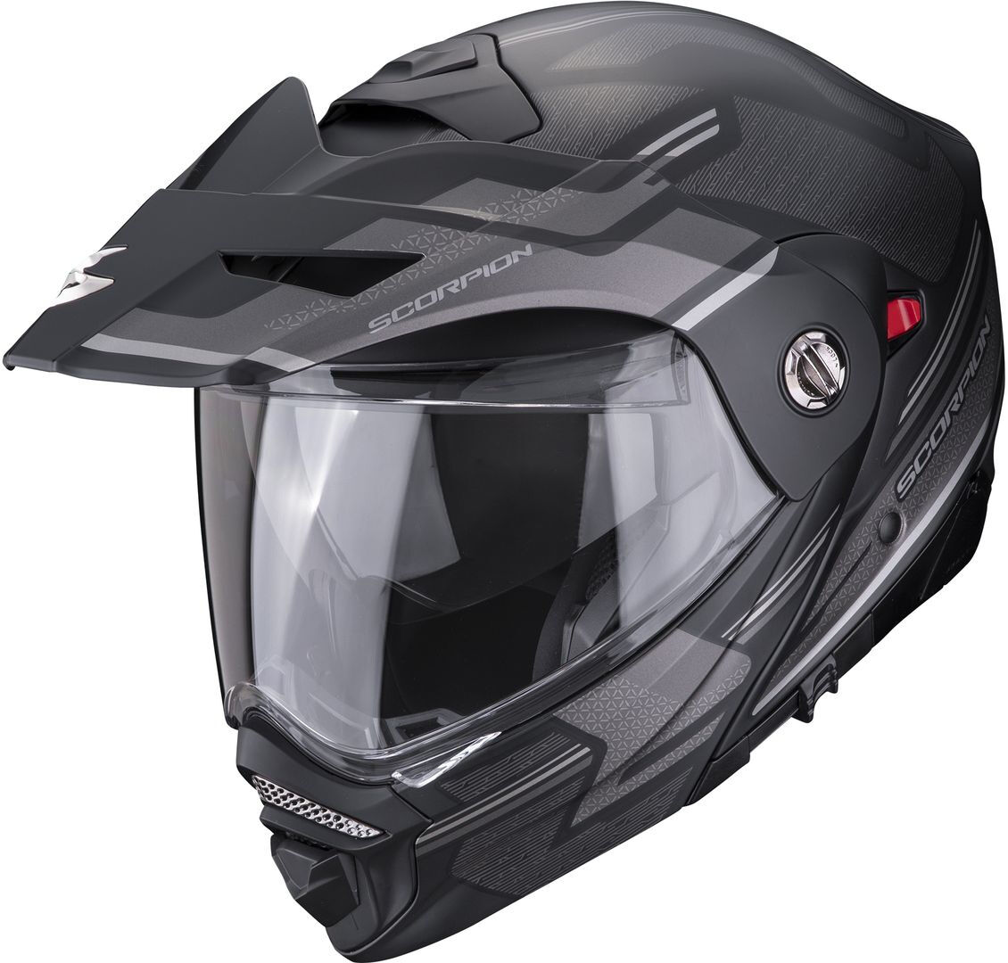 Photos - Motorcycle Helmet Scorpion Adx-2 Carrera Helmet Unisex Black Grey Size: Xs 54 55 8939815902 