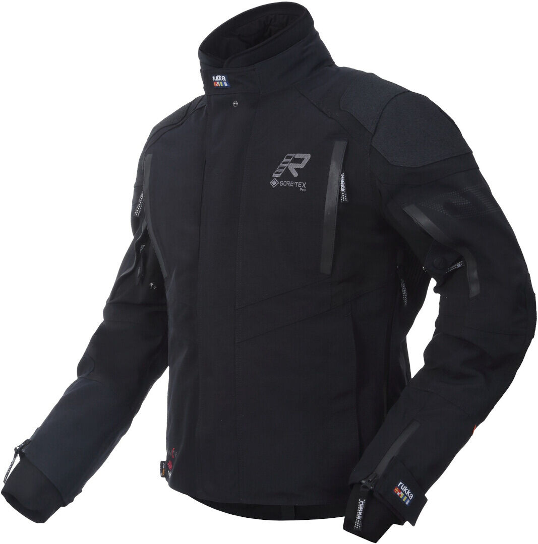 Photos - Motorcycle Clothing Rukka Shield-Rd Wp Gtx Textile Motorcycle Jacket Unisex Black Size: 60 702 