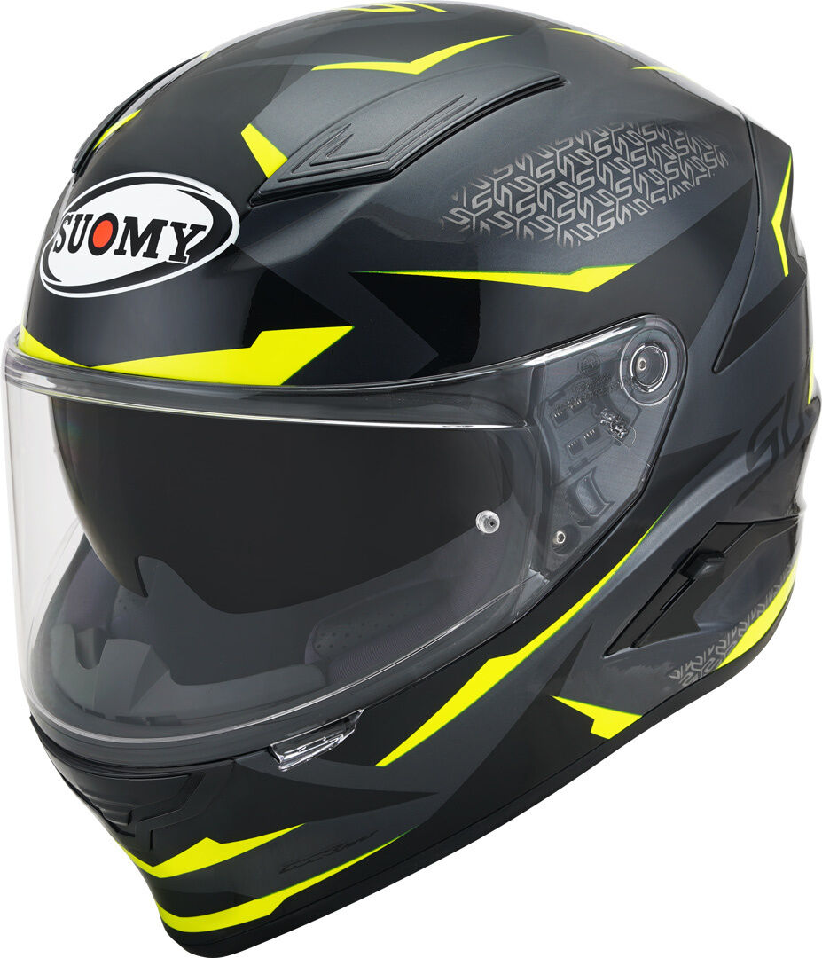Photos - Motorcycle Helmet SUOMY Speedstar Luminescence Helmet Unisex Grey Yellow Size: Xs ksvr0039.2 