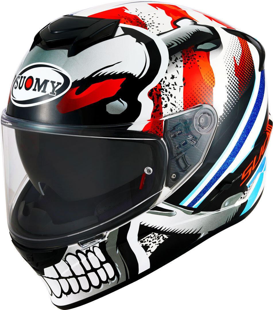 Photos - Motorcycle Helmet SUOMY Stellar Villain Helmet Unisex Black White Red Size: S ksst0024.3 