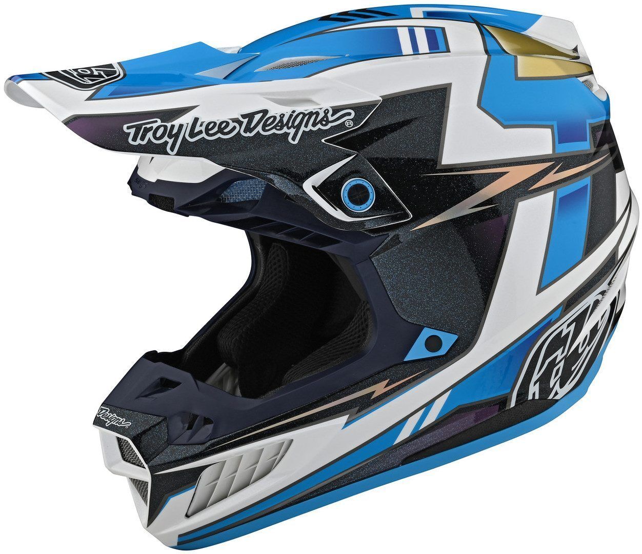 Photos - Motorcycle Helmet TLD Lee Troy Lee Designs Se5 Graph Motocross Helmet Unisex Blue Size: Xs 18396 