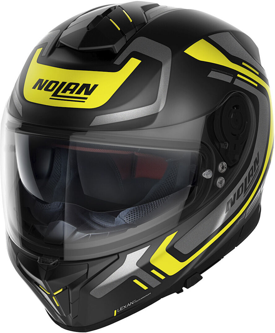 Photos - Motorcycle Helmet Nolan N80-8 Ally N-Com Helmet Unisex Black Yellow Size: Xl n880005680406 