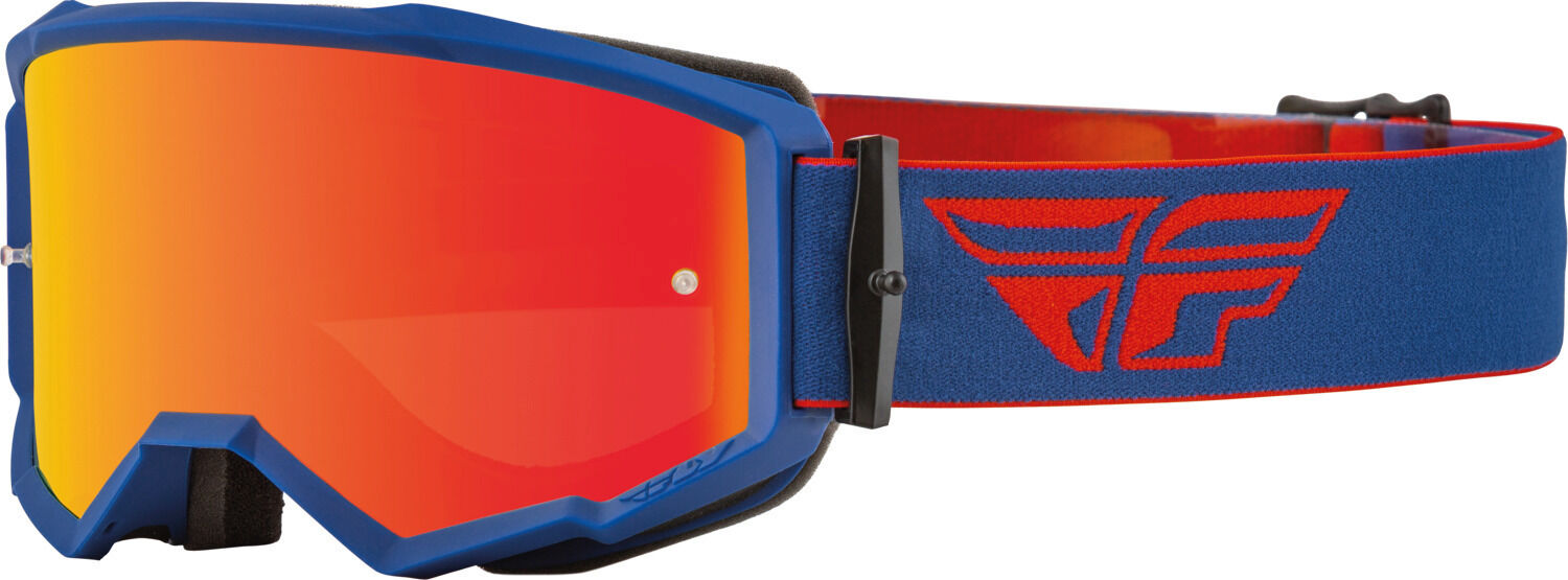 Photos - Motorcycle Goggles / Face Mask FLY Racing Zone Logo Motocross Goggles Unisex Red Blue Size: 7010100499 