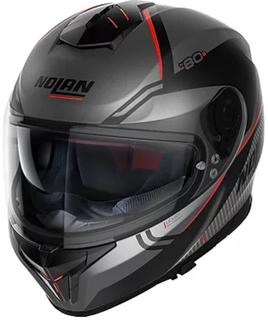 Photos - Motorcycle Helmet Nolan N80-8 Astute N-Com Helmet Unisex Grey Silver Size: Xl n880005290246 