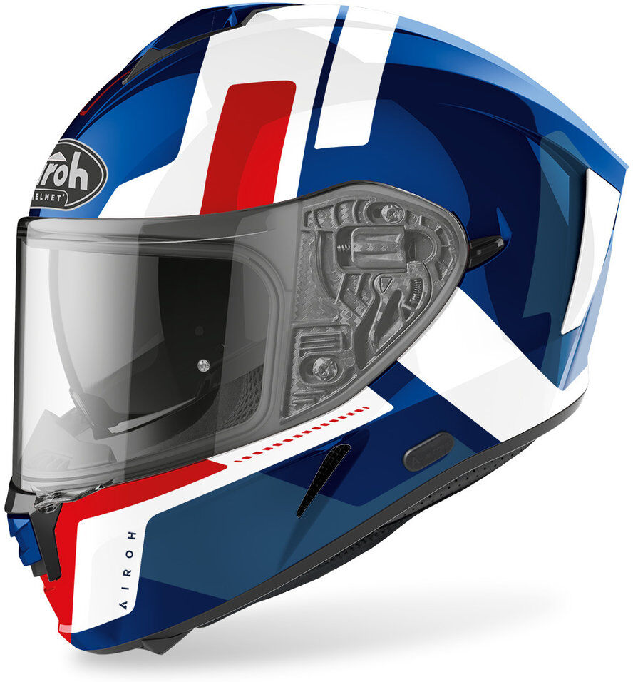 Photos - Motorcycle Helmet Airoh Spark Shogun Helmet Unisex Red Blue Size: L spsh55l 