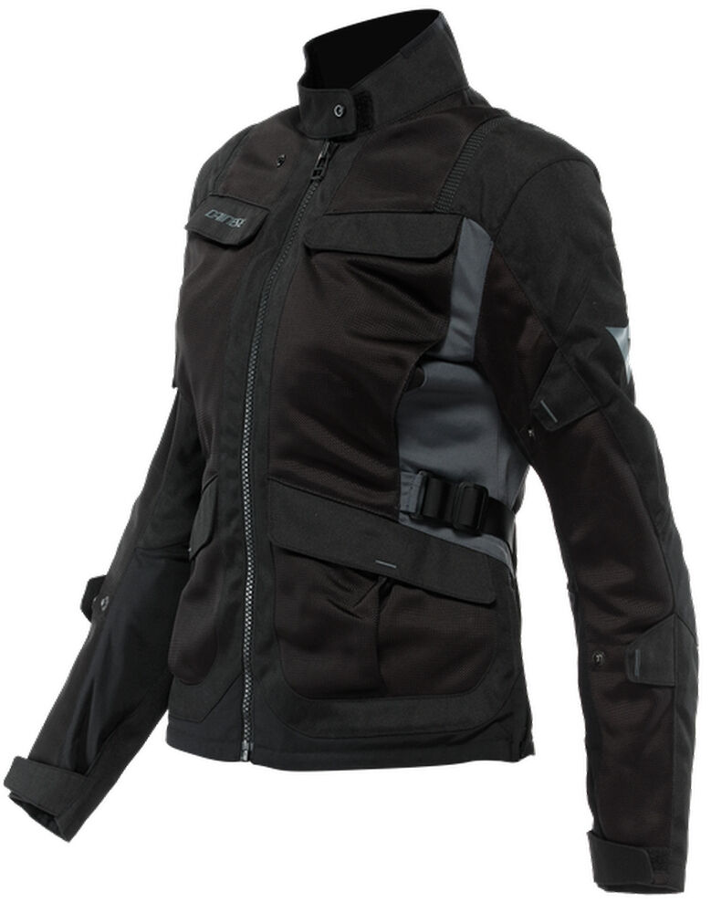 Photos - Motorcycle Clothing Dainese Desert Tex Ladies Motorcycle Textile Jacket Female Black Grey Size 