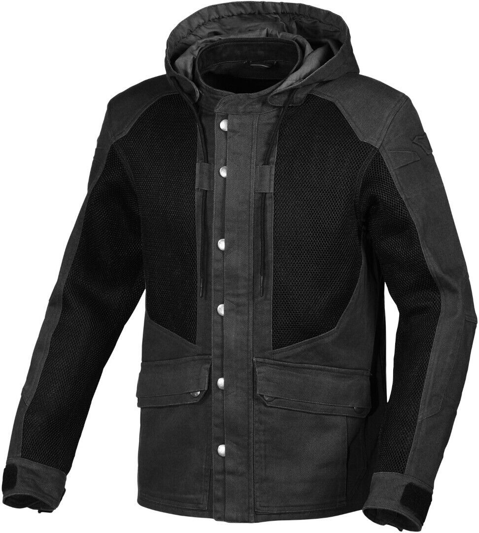 Photos - Motorcycle Clothing Macna Airstrike Motorcycle Textile Jacket Unisex Black Size: 3xl 1653518xx 