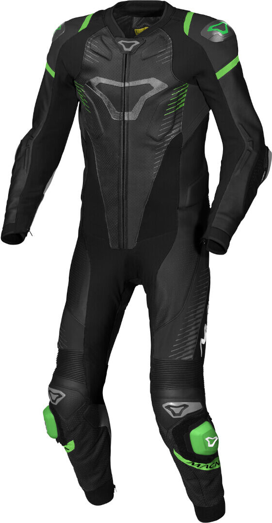 Photos - Motorcycle Clothing Macna Tronniq Perforated One Piece Motorcycle Leather Suit Unisex Black Gr 