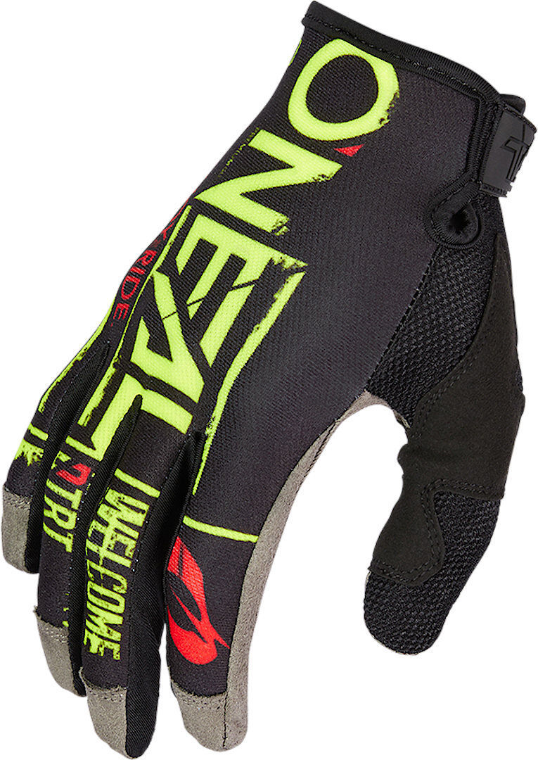 Photos - Motorcycle Gloves ONeal Mayhem Nanofront Attack Motocross Gloves Unisex Black Yellow Size: X 