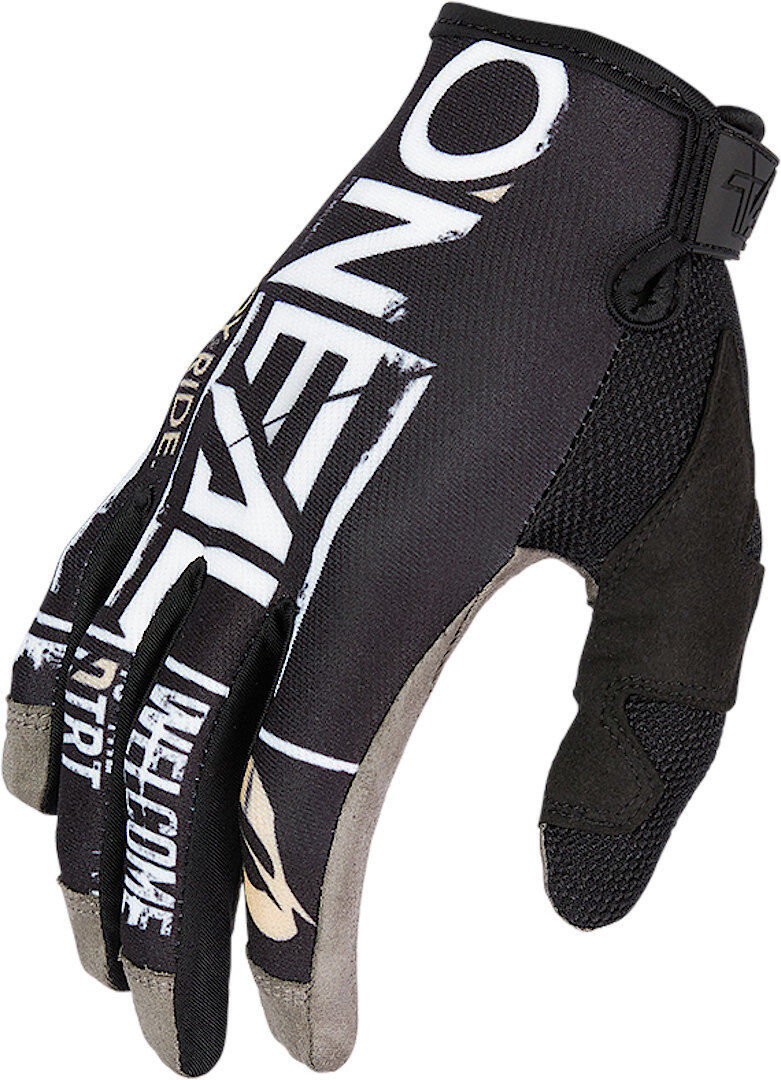 Photos - Motorcycle Gloves ONeal Mayhem Nanofront Attack Motocross Gloves Unisex Black White Size: 2x 