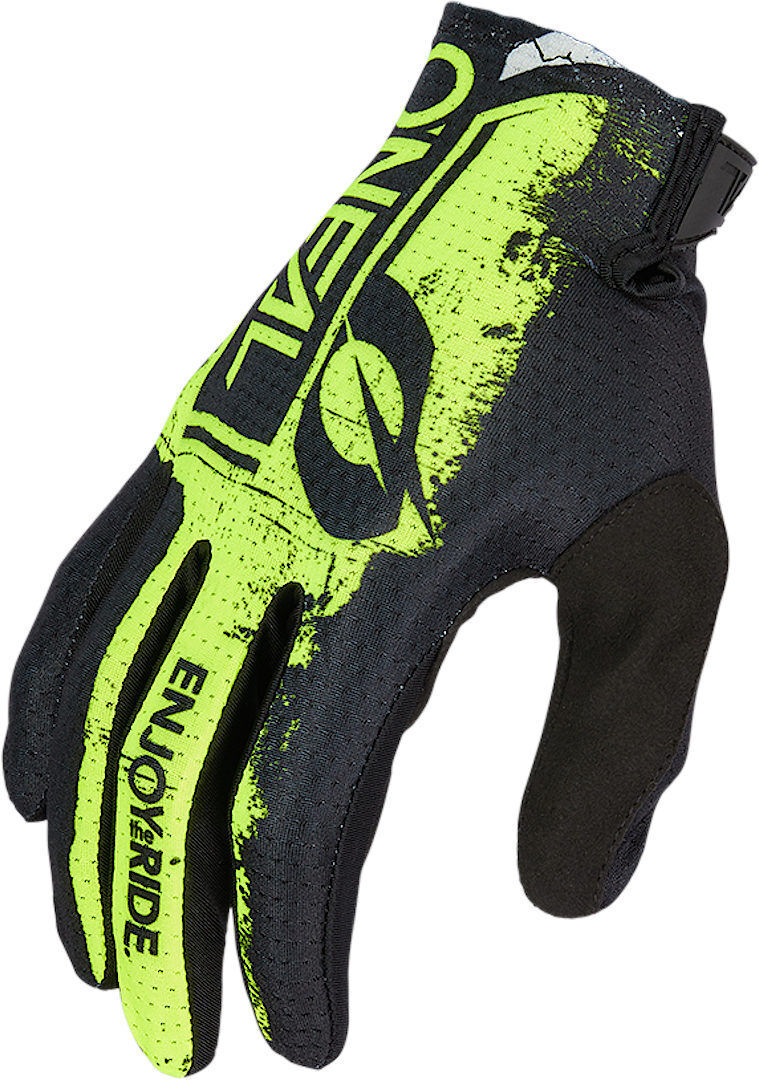 Photos - Motorcycle Gloves ONeal Matrix Shocker Motocross Gloves Unisex Black Yellow Size: Xl 0391181 