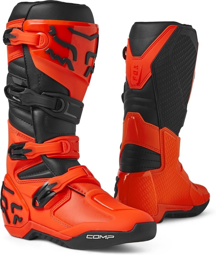 Photos - Motorcycle Boots Fox Comp Motocross Boots Unisex Orange Size: 45 46 2837382410.5 