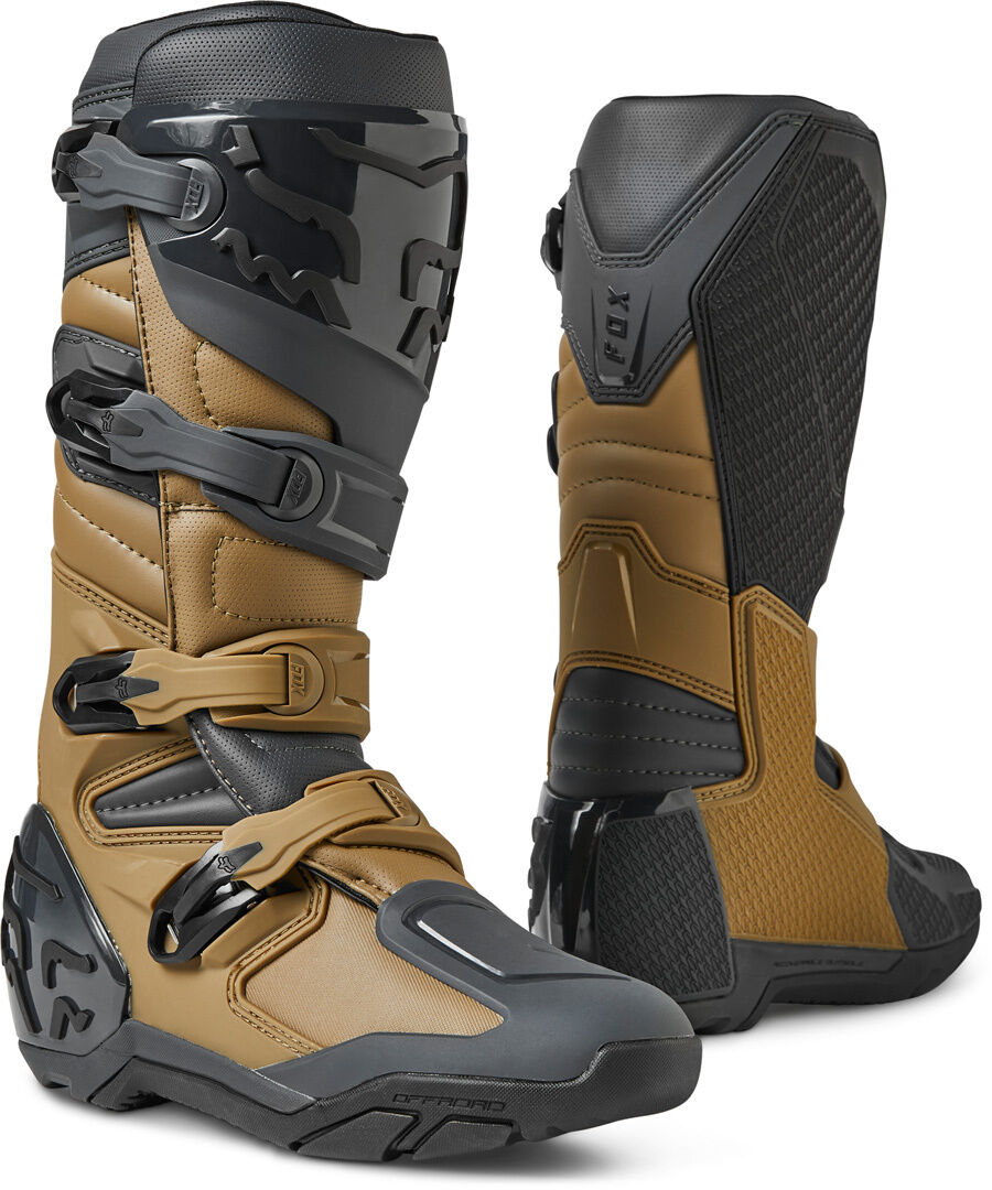 Photos - Motorcycle Boots Fox Comp X Motocross Boots Unisex Black Brown Size: 46 3007810811 