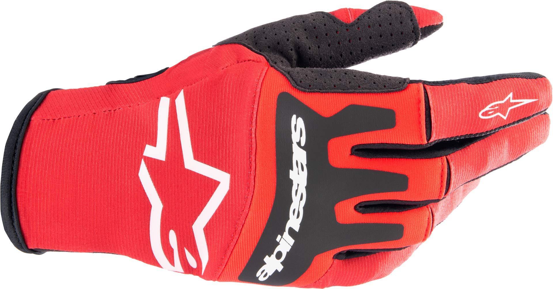 Photos - Motorcycle Gloves Alpinestars Techstar Motocross Gloves Unisex Black Red Size: M 35610233110 
