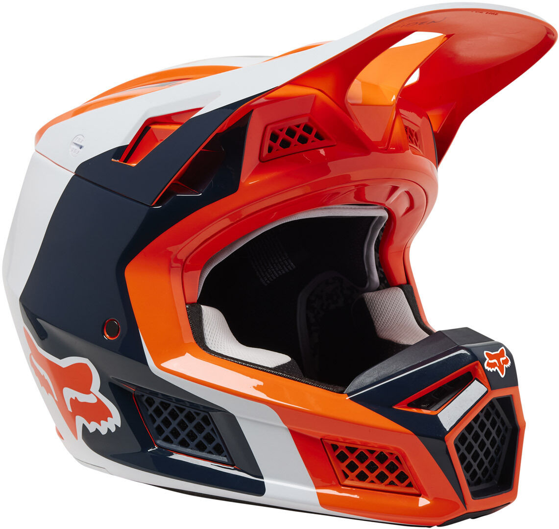 Photos - Motorcycle Helmet Fox V3 Rs Efekt Motocross Helmet Unisex Orange Size: M 29640824m 