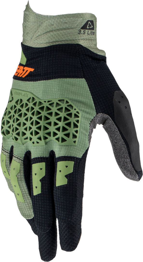 Photos - Motorcycle Gloves Leatt 3.5 Lite  Motocross Gloves Unisex Black Green Size: M dl948751m  2023