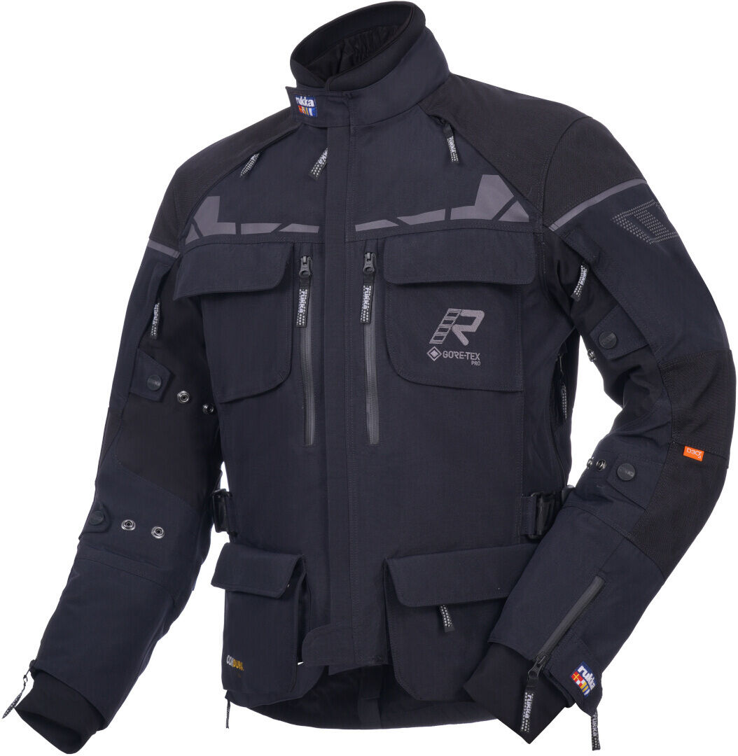 Photos - Motorcycle Clothing Rukka Ecuado-R Motorcycle Textile Jacket Unisex Black Size: 48 70220722999 