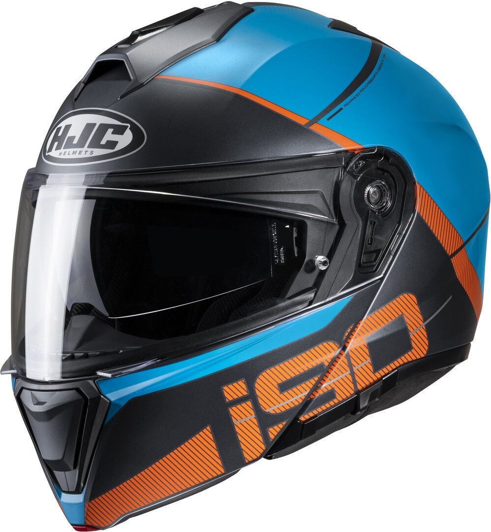 Photos - Motorcycle Helmet HJC I90 Mai Helmet Unisex Black Blue Size: Xl 15414710 