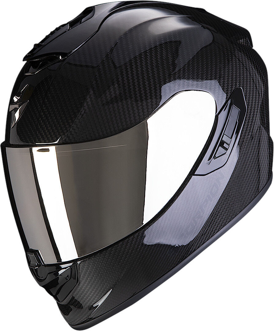 Photos - Motorcycle Helmet Scorpion Exo-1400 Evo Air Solid Carbon Helmet Unisex Black Size: 2xl 11426 