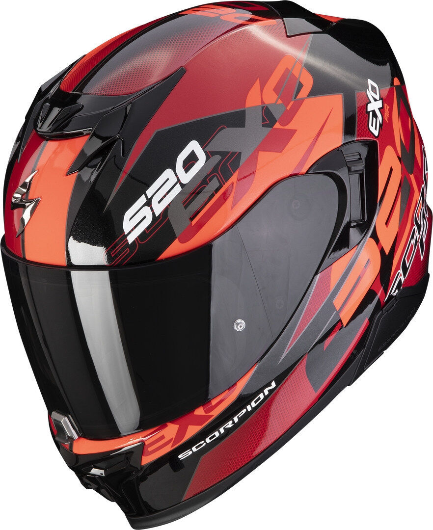 Photos - Motorcycle Helmet Scorpion Exo-520 Evo Air Cover Helmet Unisex Black Red Size: M 1723552404 