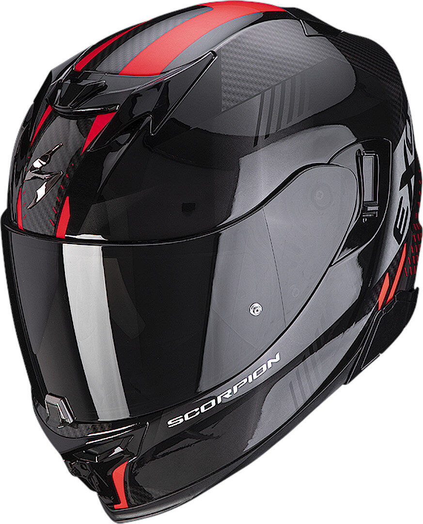 Photos - Motorcycle Helmet Scorpion Exo-520 Evo Air Laten Helmet Unisex Black Red Size: Xl 1723582406 