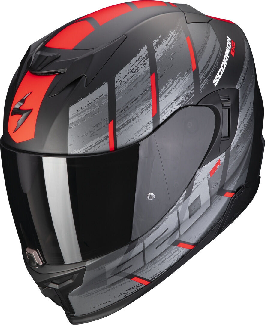 Photos - Motorcycle Helmet Scorpion Exo-520 Evo Air Maha Helmet Unisex Black Red Size: S 1724102403 