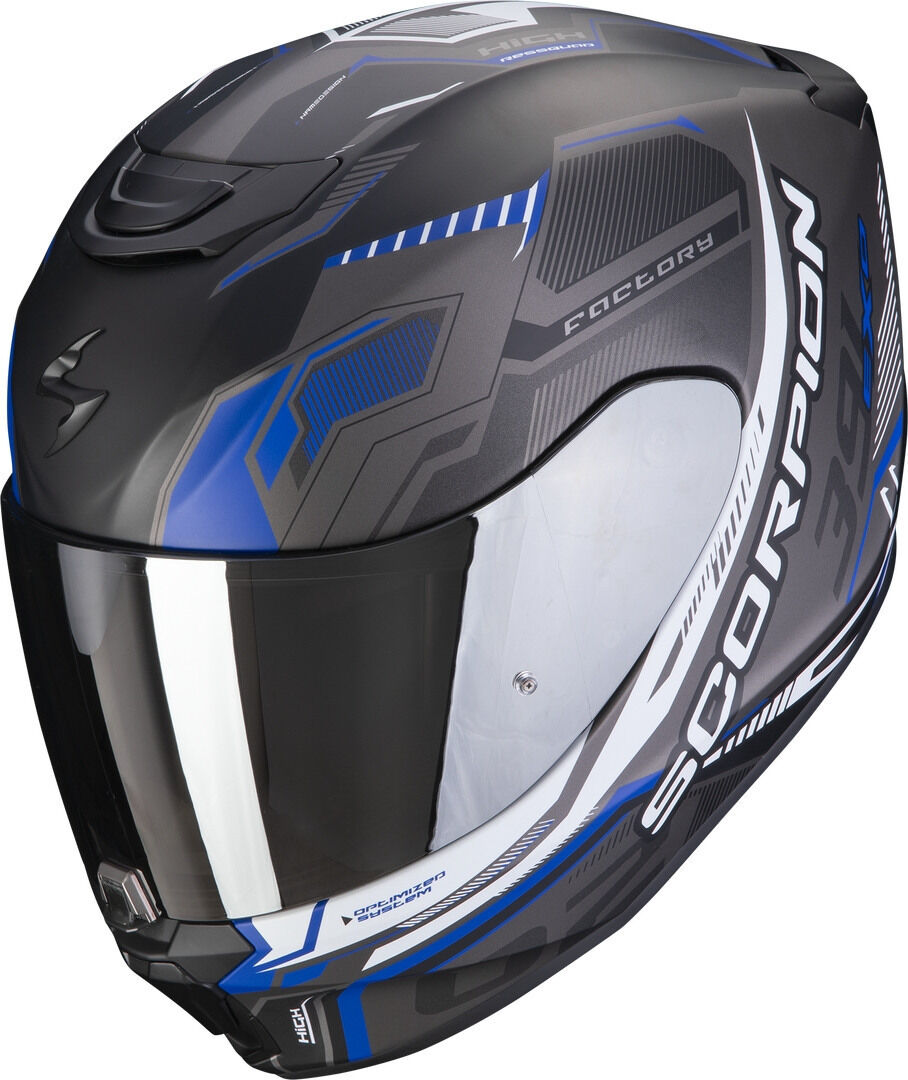 Photos - Motorcycle Helmet Scorpion Exo 391 Haut Helmet Unisex Black Blue Size: S 13941626803 