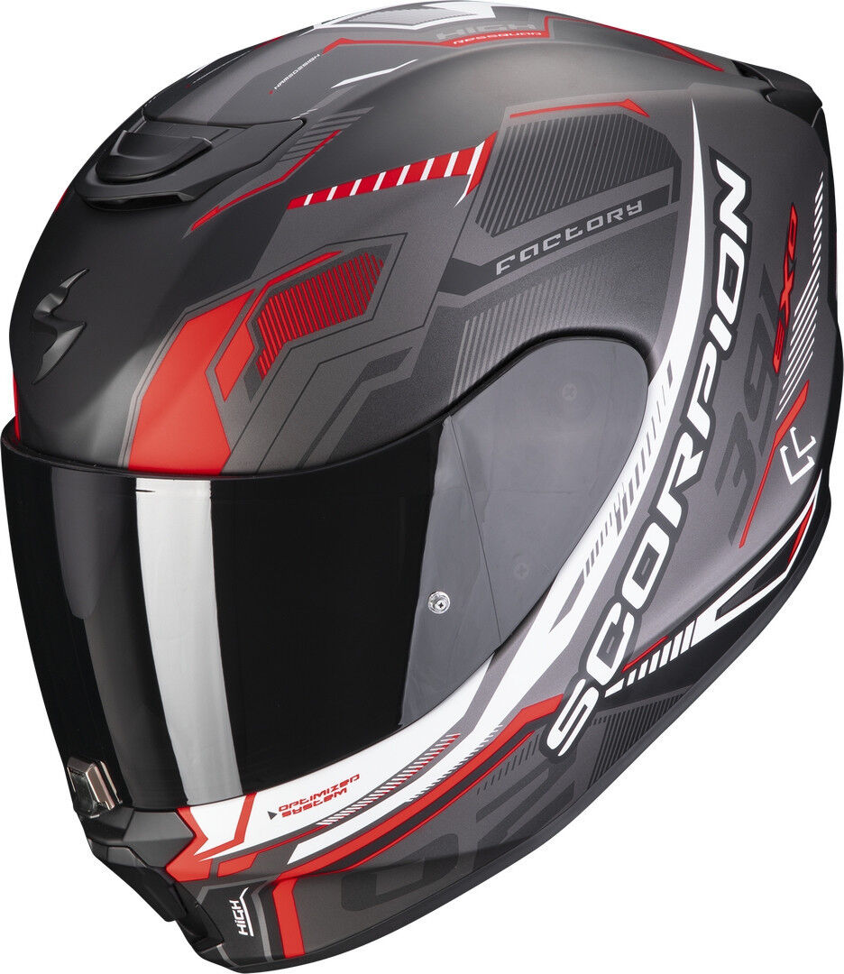 Photos - Motorcycle Helmet Scorpion Exo 391 Haut Helmet Unisex Black Red Size: M 13941626204 