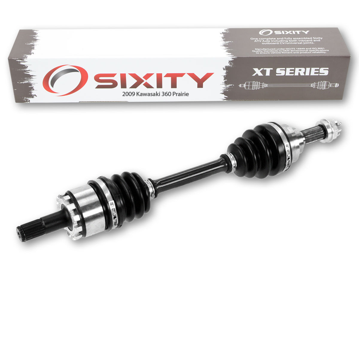 Sixity 2009 Kawasaki 360 Prairie 4X4 Front Left XT ATV Axle - KVF360C9F