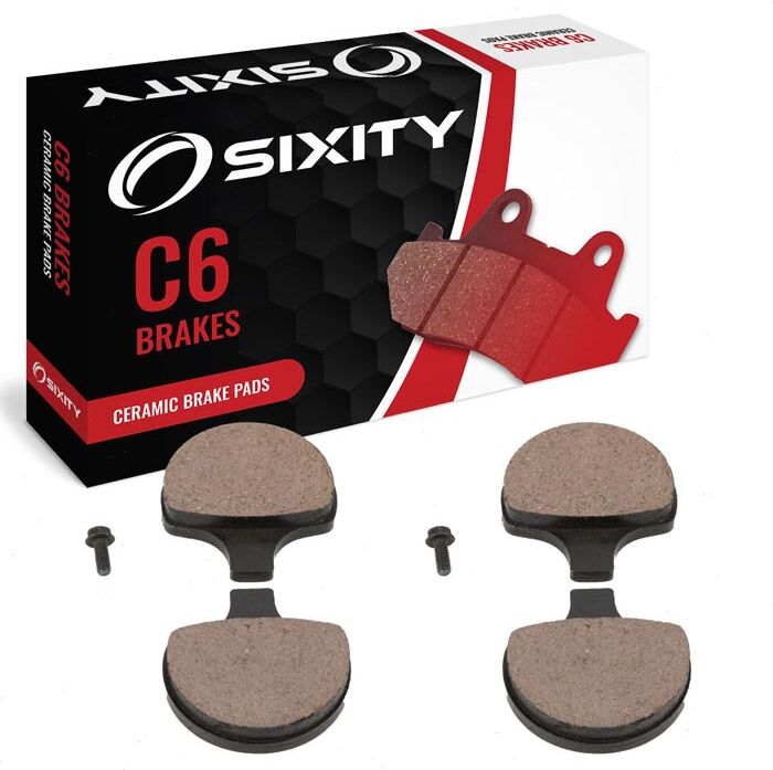 Sixity Front Ceramic Brake Pads 1992 Harley Davidson FXDB-D Dyna Glide Daytona