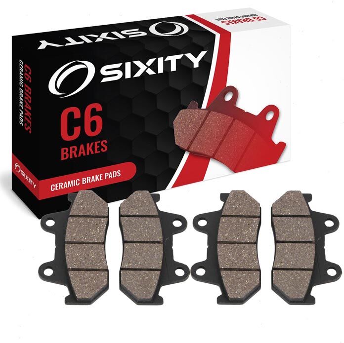 Sixity Front Ceramic Brake Pads 1982 Honda GL1100I Gold Wing Interstate