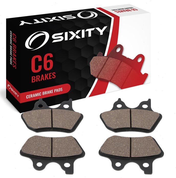 Sixity Front + Rear Ceramic Brake Pads 2006 Harley Davidson FXDLI Dyna Low Rider