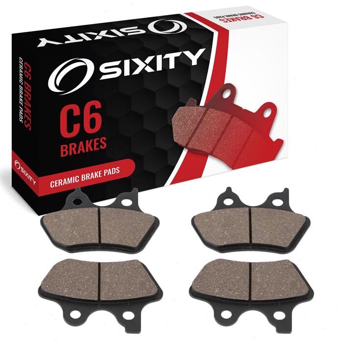 Sixity Front + Rear Ceramic Brake Pads 2006 Harley Davidson FXDLI Dyna Low Rider