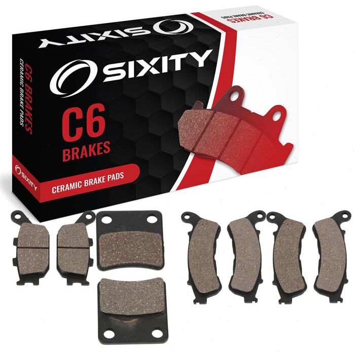 Sixity Front + Rear Ceramic Brake Pads 2012-2014 Honda NC700X DCT ABS