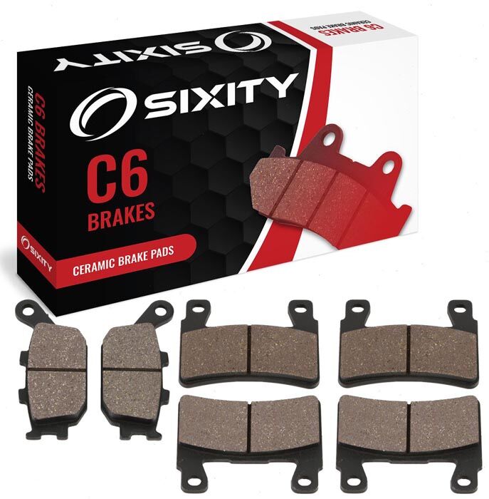 Sixity Front + Rear Ceramic Brake Pads 1998-1999 Honda CBR900RR Fireblade