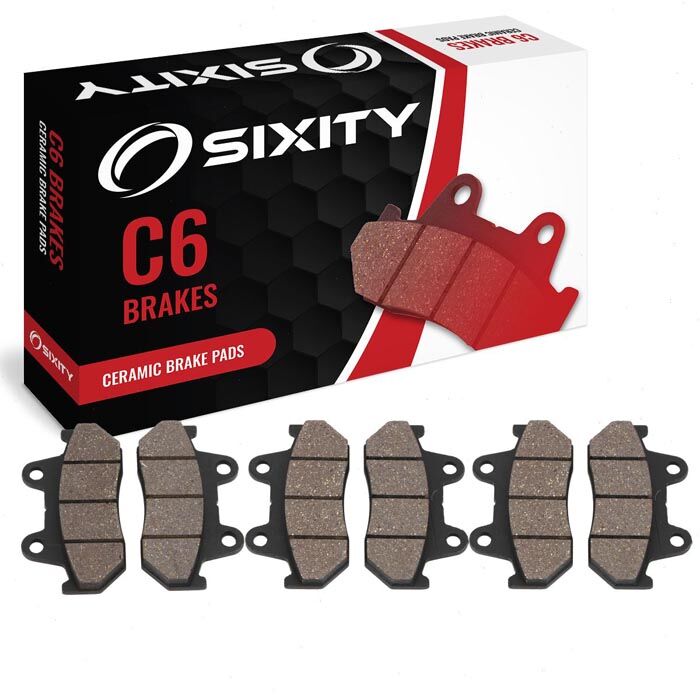 Sixity Front + Rear Ceramic Brake Pads 1982 Honda GL1100I Gold Wing Interstate