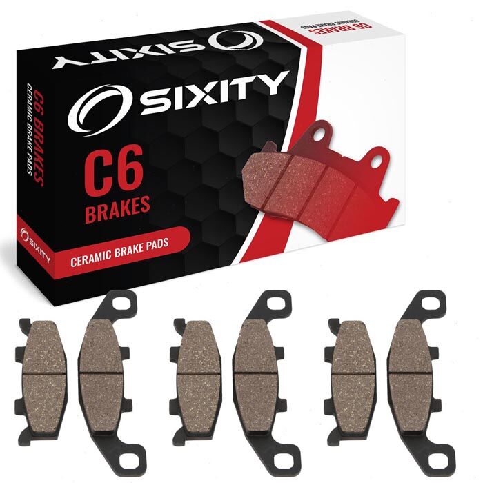 Sixity Front + Rear Ceramic Brake Pads 1988-1996 Kawasaki ZX600 Ninja 600R